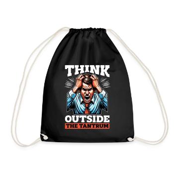 Behavioral Therapist Think Outside ABA Therapist - Drawstring Bag - black - Front