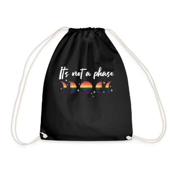 Nice "Against Racism" - Drawstring Bag - black - Front