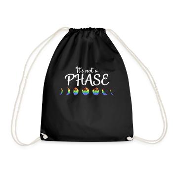 Nice "Against Racism" - Drawstring Bag - black - Front