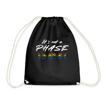 Nice "Against Racism" - Drawstring Bag - black - Front