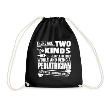 Pediatrician Being A Pediatrician - Drawstring Bag - black - Front