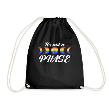 LGBTQIA+ Lesbians, Gays, Equality - Drawstring Bag - black - Front