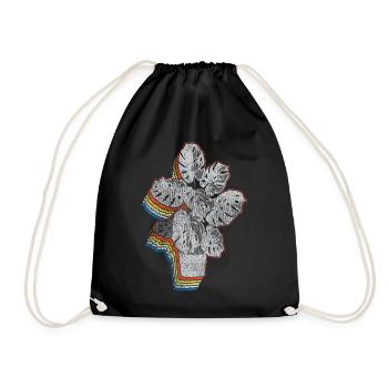 Amoureux des plantes jardinage rétro - Sac de sport léger - noir - Devant