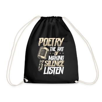 Poésie Slam Comptine Slam Poésie Poète Poète - Sac de sport léger - noir - Devant