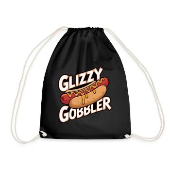 Hot dog - Drawstring Bag - black - Front