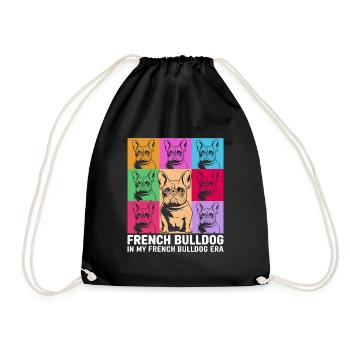 Bouledogue français - Sac de sport léger - noir - Devant