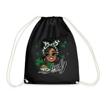 La Saint-Patrick ma fille, je suis heureuse aujourd’hui - Sac de sport léger - noir - Devant