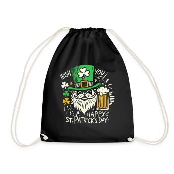 Bonne célébration de la Saint-Patrick avec les Irlandais - Sac de sport léger - noir - Devant