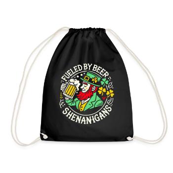 S’amuser à la Saint-Patrick avec de la bière - Sac de sport léger - noir - Devant