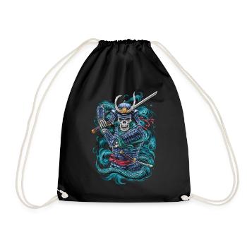 Guerrier samouraï fantomatique - Sac de sport léger - noir - Devant