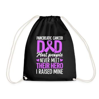 Most People Never Meet Their Hero Pancreatic - Drawstring Bag - black - Front