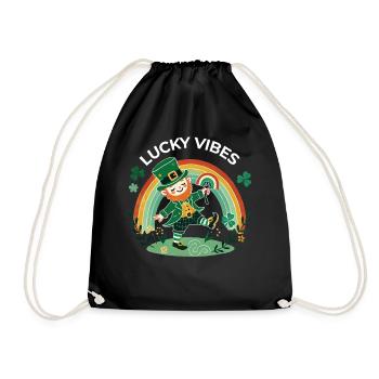 Des ondes porte-bonheur pour la Saint-Patrick - Sac de sport léger - noir - Devant