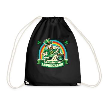 Leprechaun à temps partiel Saint-Patrick Arc-en-ciel - Sac de sport léger - noir - Devant