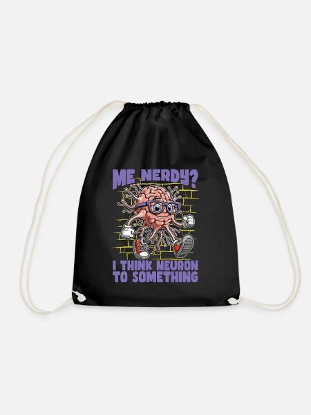Professeur STEM Moi Nerdy Je pense Neuron Éducateur STEM - Sac de sport léger - noir