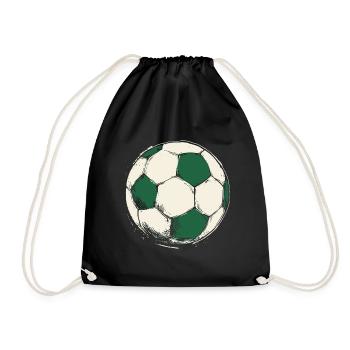 Football vert pour les équipes et les clubs - Sac de sport léger - noir - Devant