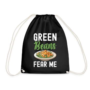 Green Bean Casserole - Drawstring Bag - black - Front