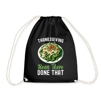 Casserole de haricots verts - Sac de sport léger - noir - Devant