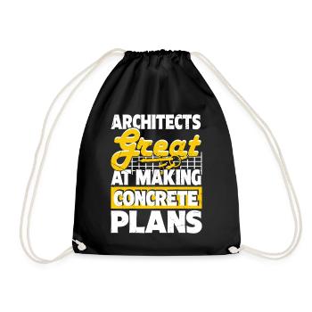 Architecte - Sac de sport léger - noir - Devant