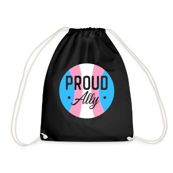 Fierté LGBT transgenre - Sac de sport léger - noir - Devant