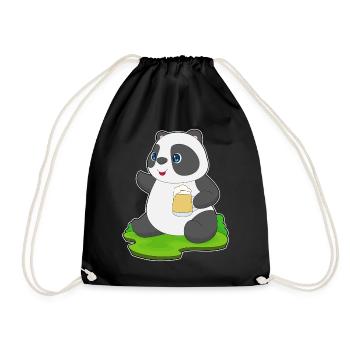 Bière Panda - Sac de sport léger - noir - Devant
