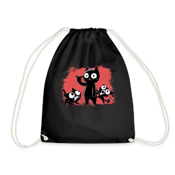 Not for the faint of heart & crazy freaks - Drawstring Bag - black - Front