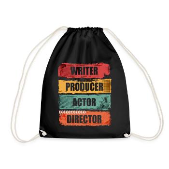 Scahuspieler, Author, Producer, Director, - Drawstring Bag - black - Front