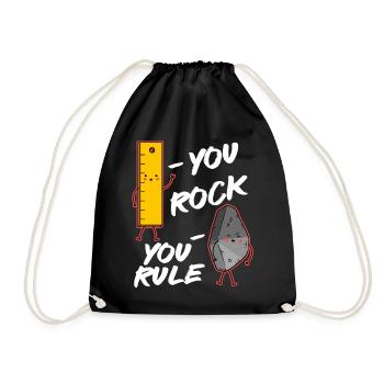 Vous rockez, vous régnez ! Musique stimulante - Sac de sport léger - noir - Devant