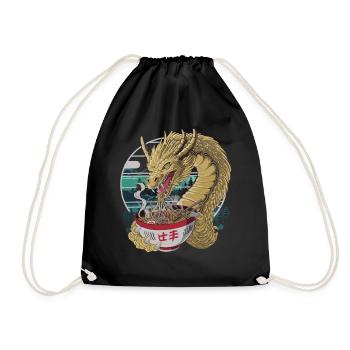 Ramen Dragon – Hunger des Drachen - Turnbeutel - Schwarz - Vorne