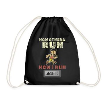 IT Geek, PC Accessories Storage Devices Evolution - Drawstring Bag - black - Front