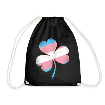 Fierté LGBT transgenre - Sac de sport léger - noir - Devant