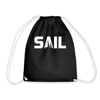 Voile nautique Voilier Capitaine Ponton Dériveur - Sac de sport léger - noir - Devant