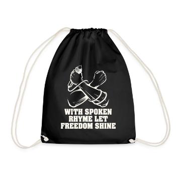 Poésie Slam Comptine parlée Poésie slam - Sac de sport léger - noir - Devant