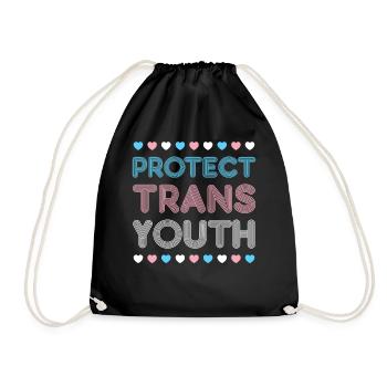 Fierté LGBT transgenre - Sac de sport léger - noir - Devant