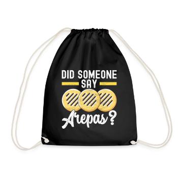 Venezuelan Arepas - Drawstring Bag - black - Front