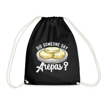 Venezuelan Arepas - Drawstring Bag - black - Front