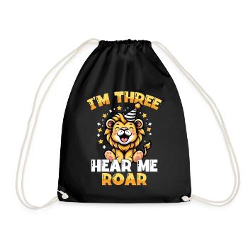 J’ai trois ans, entends-moi rugir doucement - Sac de sport léger - noir - Devant