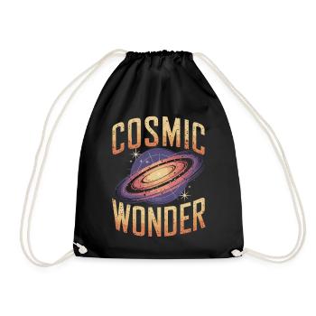 Cosmic Wonder Galaxie - Turnbeutel - Schwarz - Vorne