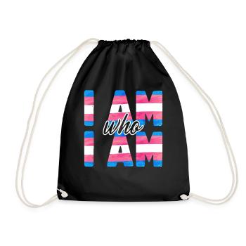 Fierté LGBT transgenre - Sac de sport léger - noir - Devant