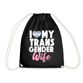 Transgender Trans LGBT Pride - Turnbeutel - Schwarz - Vorne