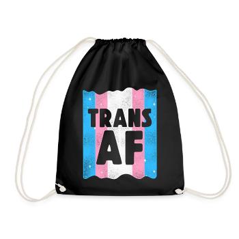 Transgender Trans LGBT Pride - Turnbeutel - Schwarz - Vorne