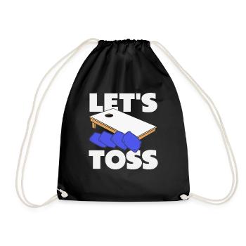 Cornhole Lover Jetons - Sac de sport léger - noir - Devant