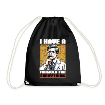 STEM Teacher I Have A Formula For Data Analysis - Drawstring Bag - black - Front