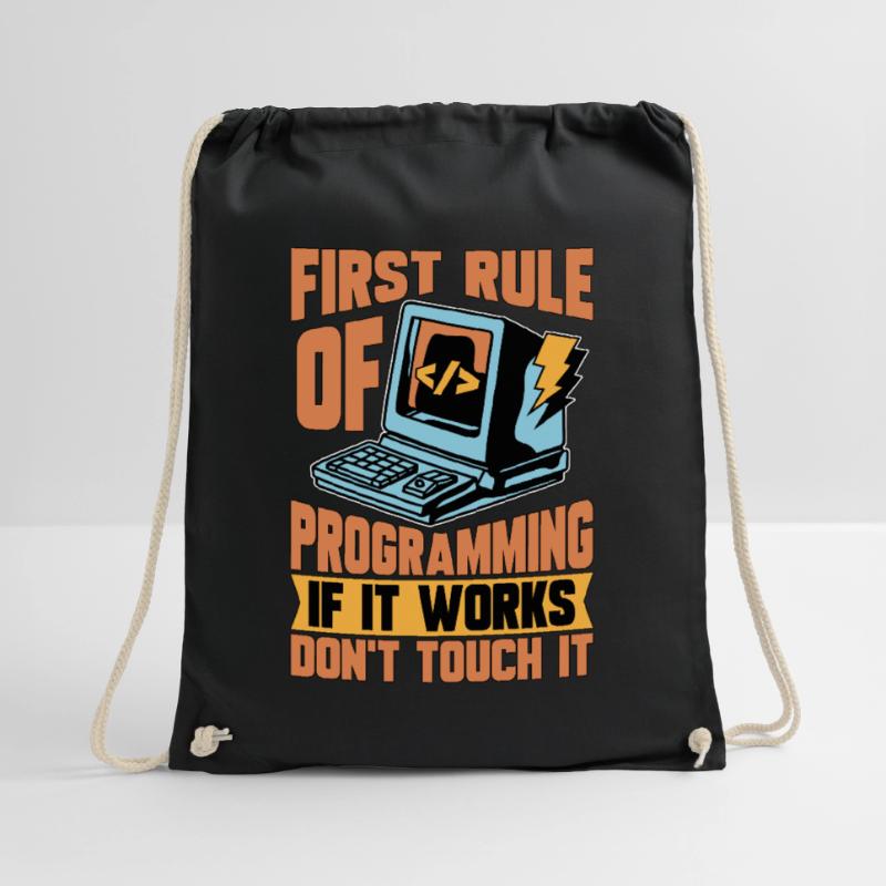 Coder First Rule Of Programming If Web Developer Turnbeutel