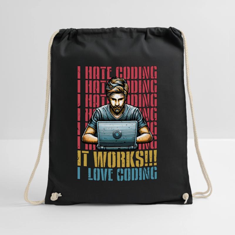 Codeur Je déteste coder Développeur Technologie Codeurs Sac de sport léger