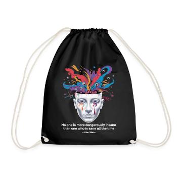 Mind Unleashed | Watts Psychedelic Insight - Drawstring Bag - black - Front