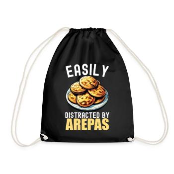 Venezuelan Arepas - Drawstring Bag - black - Front