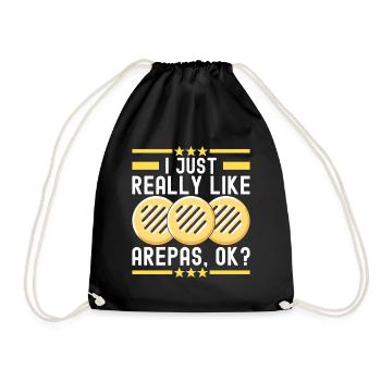 Venezuelan Arepas - Drawstring Bag - black - Front