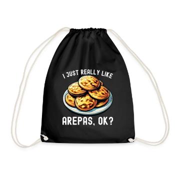 Venezuelan Arepas - Drawstring Bag - black - Front