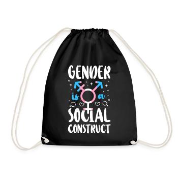 Transgender Trans LGBT Pride - Turnbeutel - Schwarz - Vorne