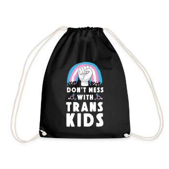 Fierté LGBT transgenre - Sac de sport léger - noir - Devant